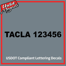 Load image into Gallery viewer, TACLA Number Sticker Decal Lettering (Set of 2)