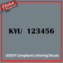 Load image into Gallery viewer, KYU Number Sticker Decal Lettering (Set of 2)