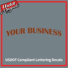 Load image into Gallery viewer, Arched Business Name Truck Door Decal Sticker (Set of 2)