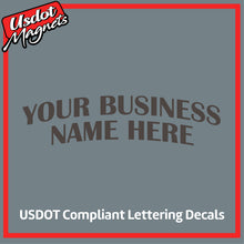 Load image into Gallery viewer, Arched Business Name Truck Door Decal Lettering (Set of 2)