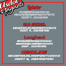 Load image into Gallery viewer, NOT FOR HIRE Magnet Magnetic Sign (Set of 2)