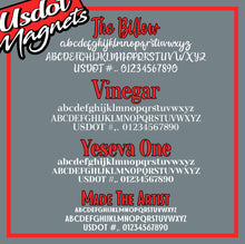 Load image into Gallery viewer, USDOT (DOT), MC & KYU Number Magnetic Sign (Set of 2)