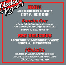 Load image into Gallery viewer, Arched Business Name with USDOT, MC & TXDOT Number Sticker Decal (Set of 2)