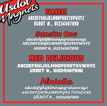 Load image into Gallery viewer, Trucking or Transport Truck Door Magnet Magnetic Sign With USDOT Number (Set of 2)