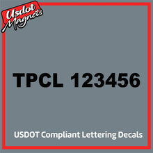 Load image into Gallery viewer, TPCL Number Sticker Decal Lettering (Set of 2)

