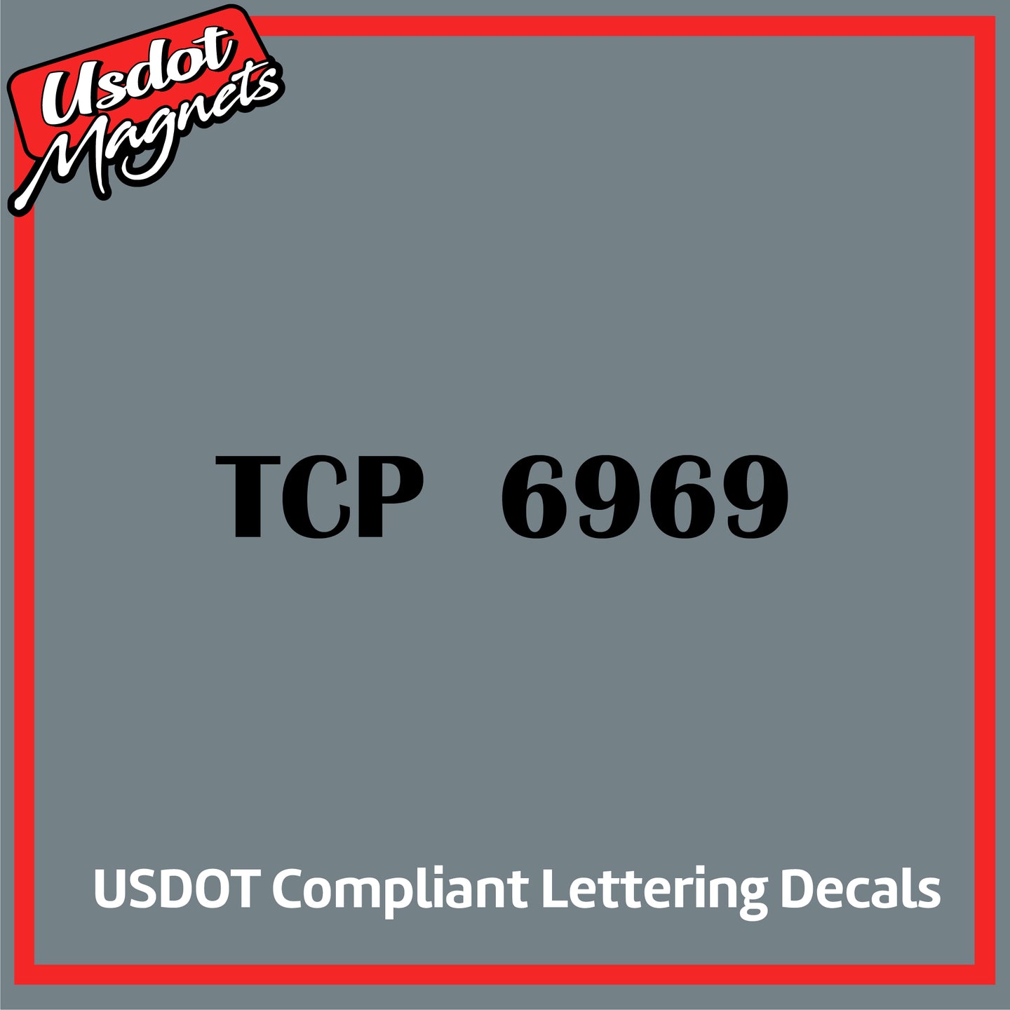 TCP Number Sticker Decal Lettering (Set of 2)