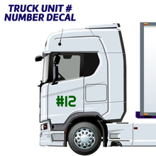 Load image into Gallery viewer, truck unit number decal
